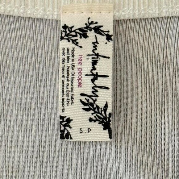Free People Intimately White Spaghetti Strap Cami Size Small - Picture 5 of 7
